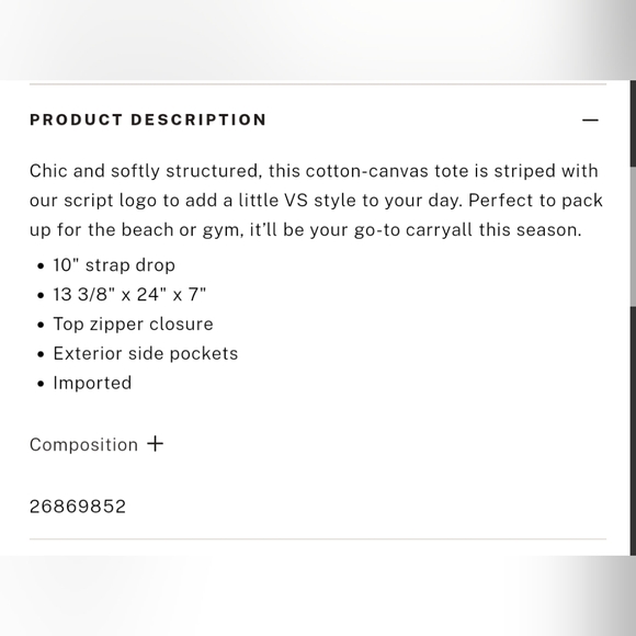 Victoria's Secret Tote Bag - Picture 5 of 5